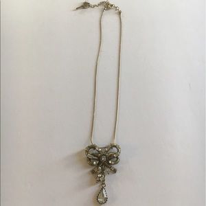 Betsey Johnson Gold Bow Necklace