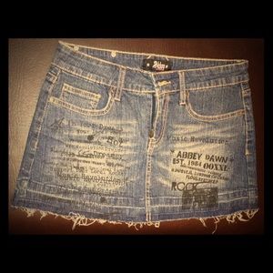 Abbey Dawn jeans skirt