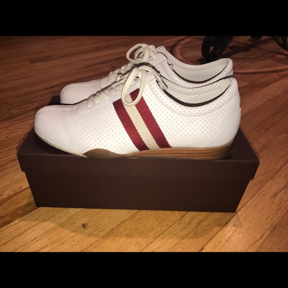 white bally shoes