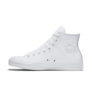 White Leather Converse