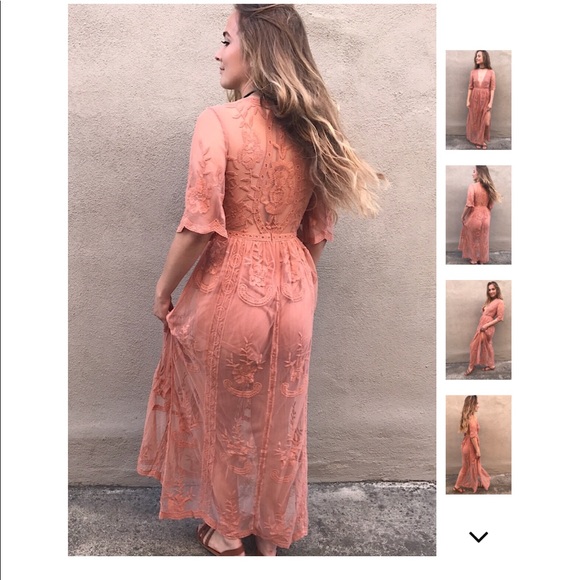 LAST 2️⃣ Morocco Sands Lace Maxi Dress - Picture 4 of 6