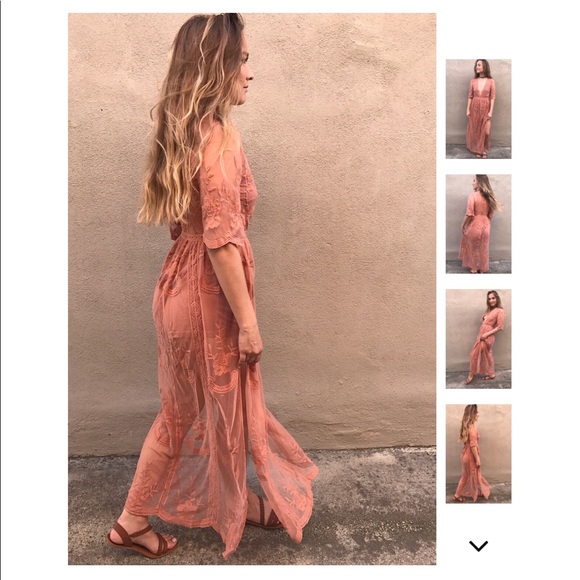 LAST 2️⃣ Morocco Sands Lace Maxi Dress - Picture 2 of 6