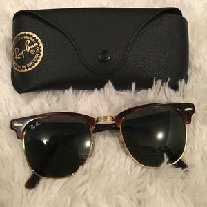 Ray-Ban original club master sunglasses.
