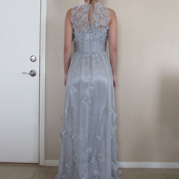 Gray Embellished Gown - Picture 3 of 8