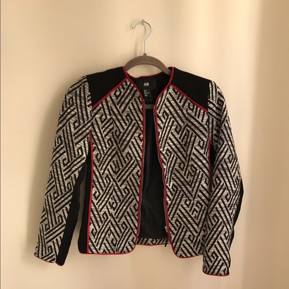 Women's patterned blazer - Picture 1 of 2