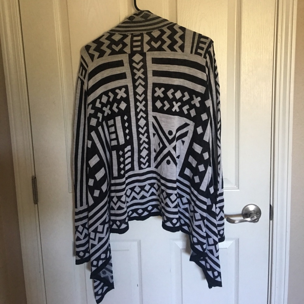 Black and white cardigan