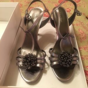 Calvin Klein Silver Heels