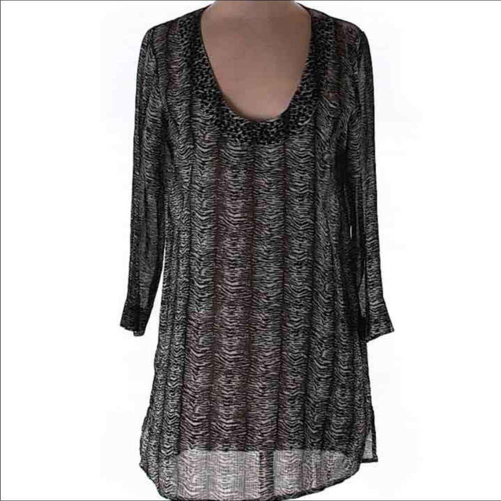 Tommy bahama 3/4 sleeve printed blouse XS