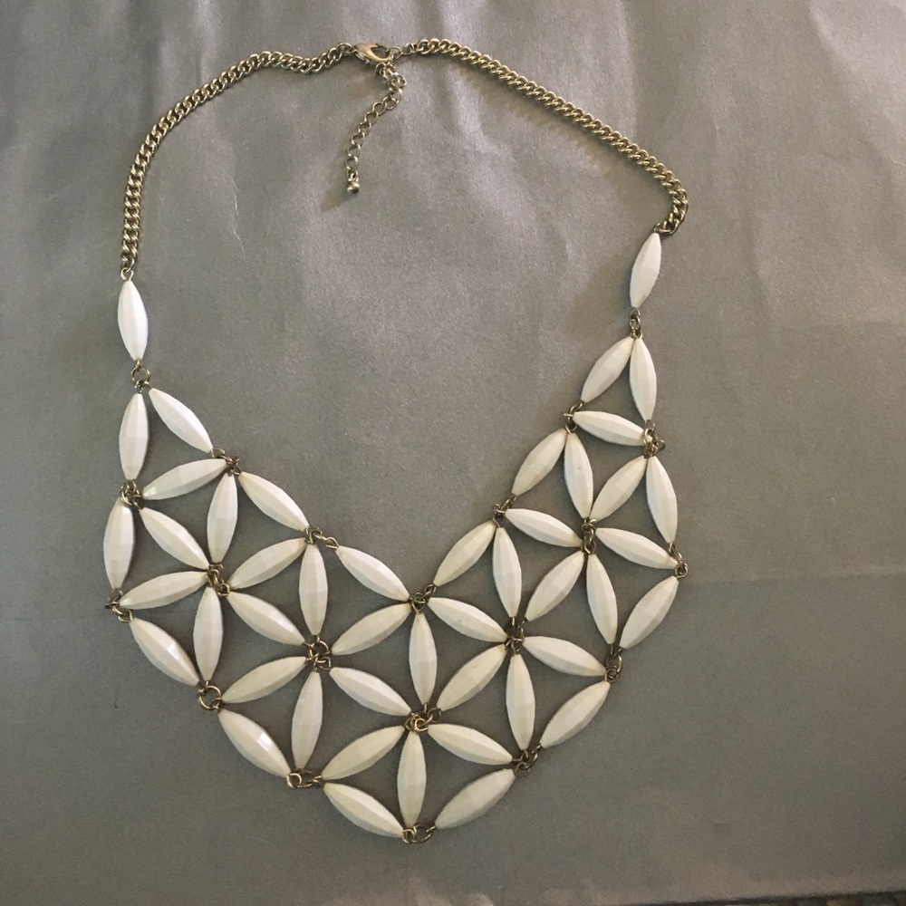 Ivory bib style necklace