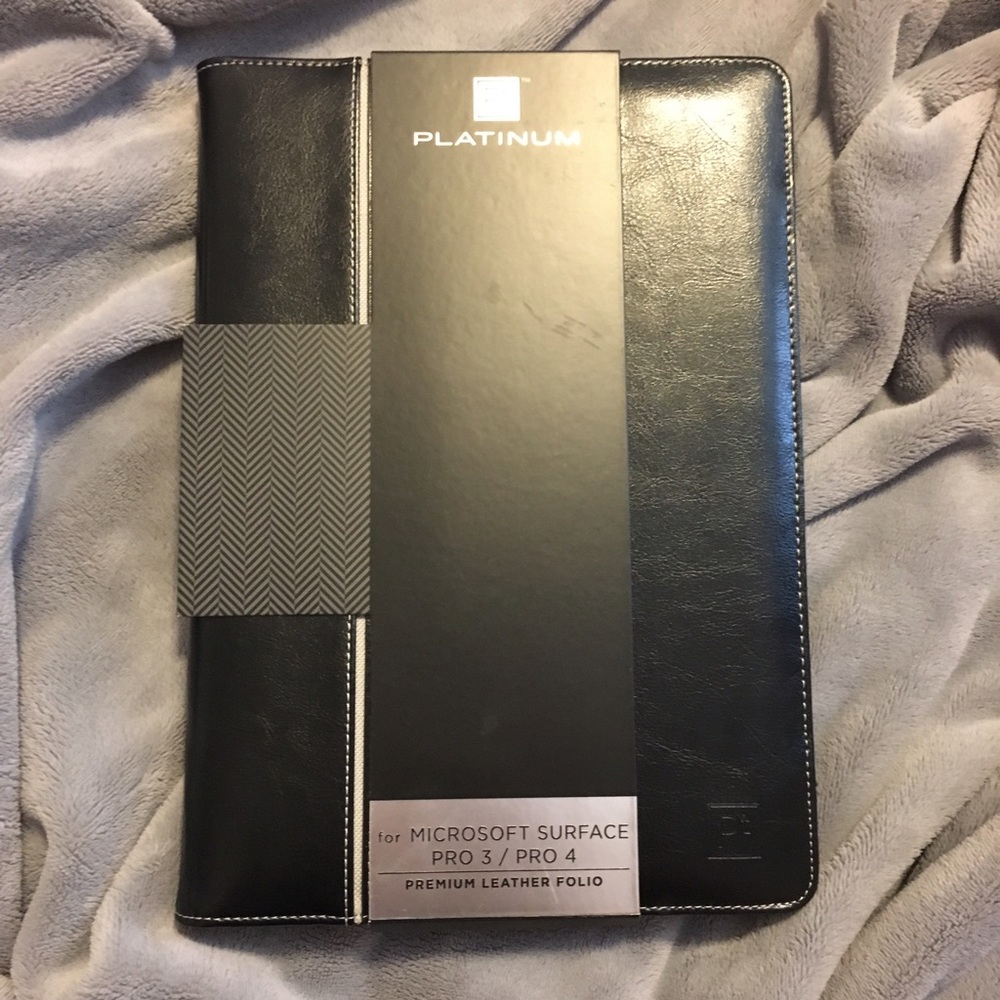 Platinum premium leather folio