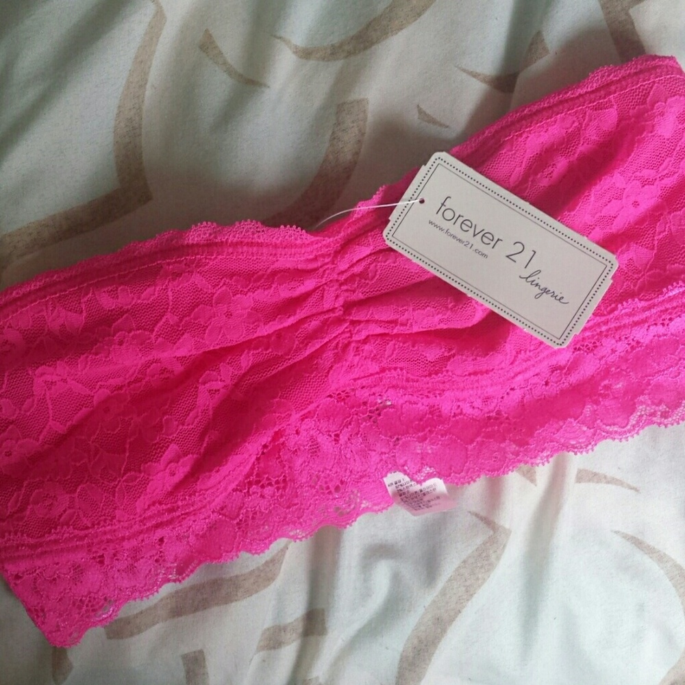 Forever21 neon pink bandeau