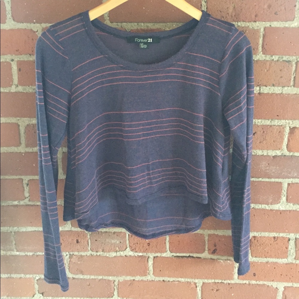 Forever 21 hi-low, long sleeved top