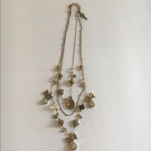Betsey Johnson Layered Bow Necklace