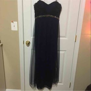 Navy Blue prom dress