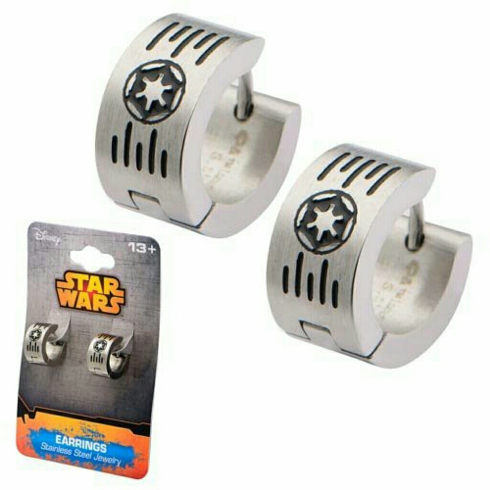 Star Wars Imperial Cog and Grate Logo Earrings