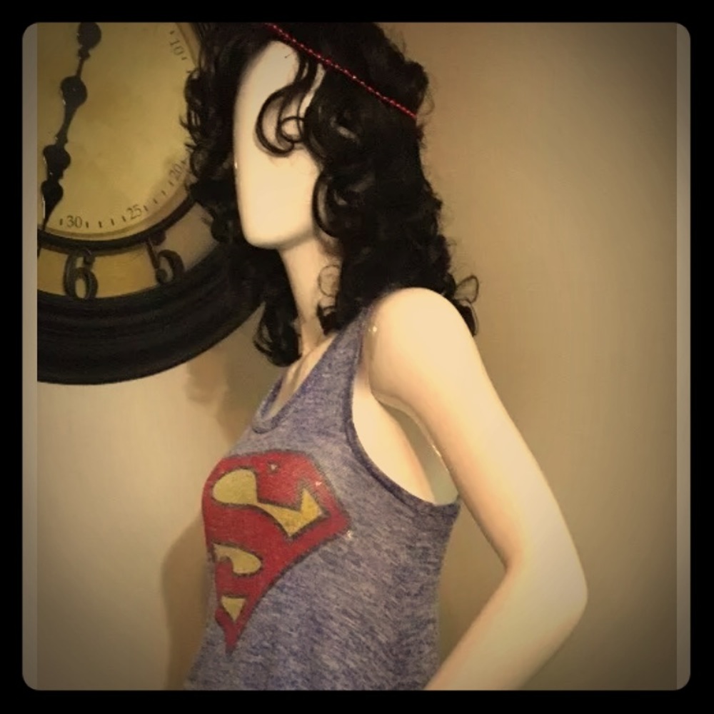 Women's super man D.C. Comic tank