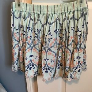 Floral pattern skirt