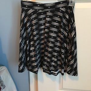 Black patterned skirt