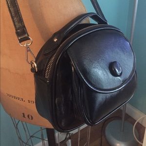 Leather Cross-body Satchel Bag