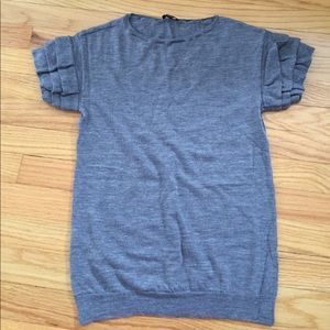 Ann Taylor short sleeve light Merino wool sweater