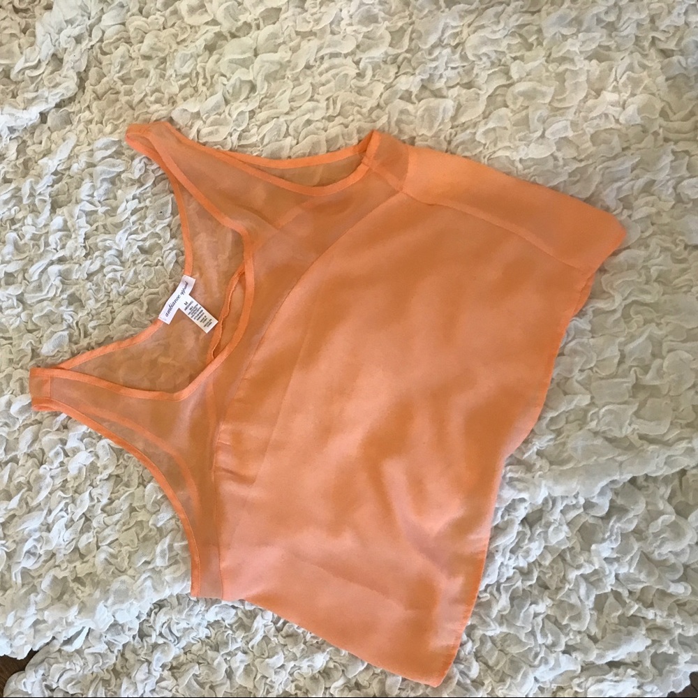 Coral Crop Top