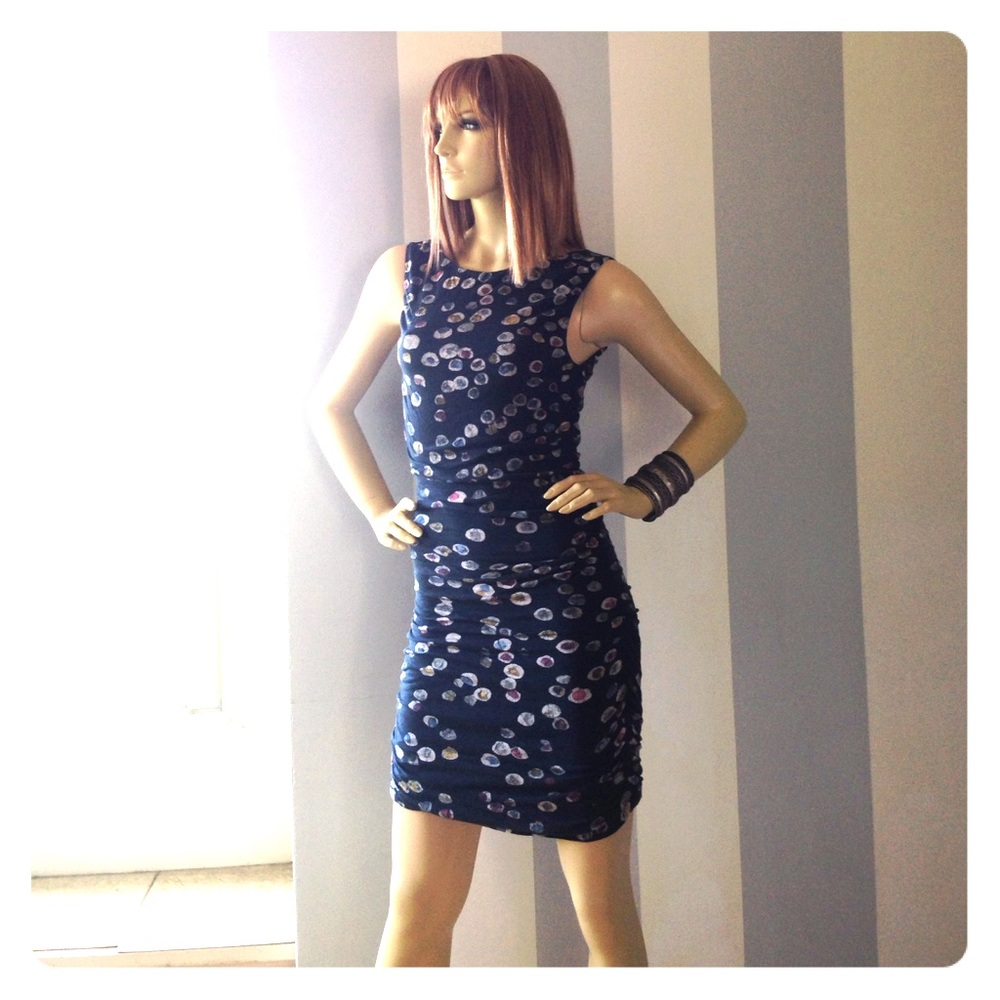 Kelly Wearstler sexy stretch dot dress M