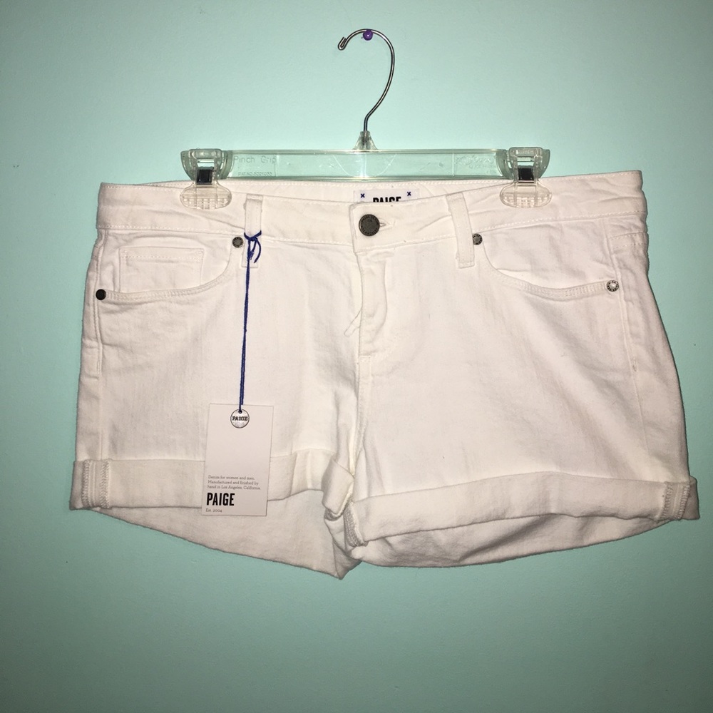 White Paige shorts