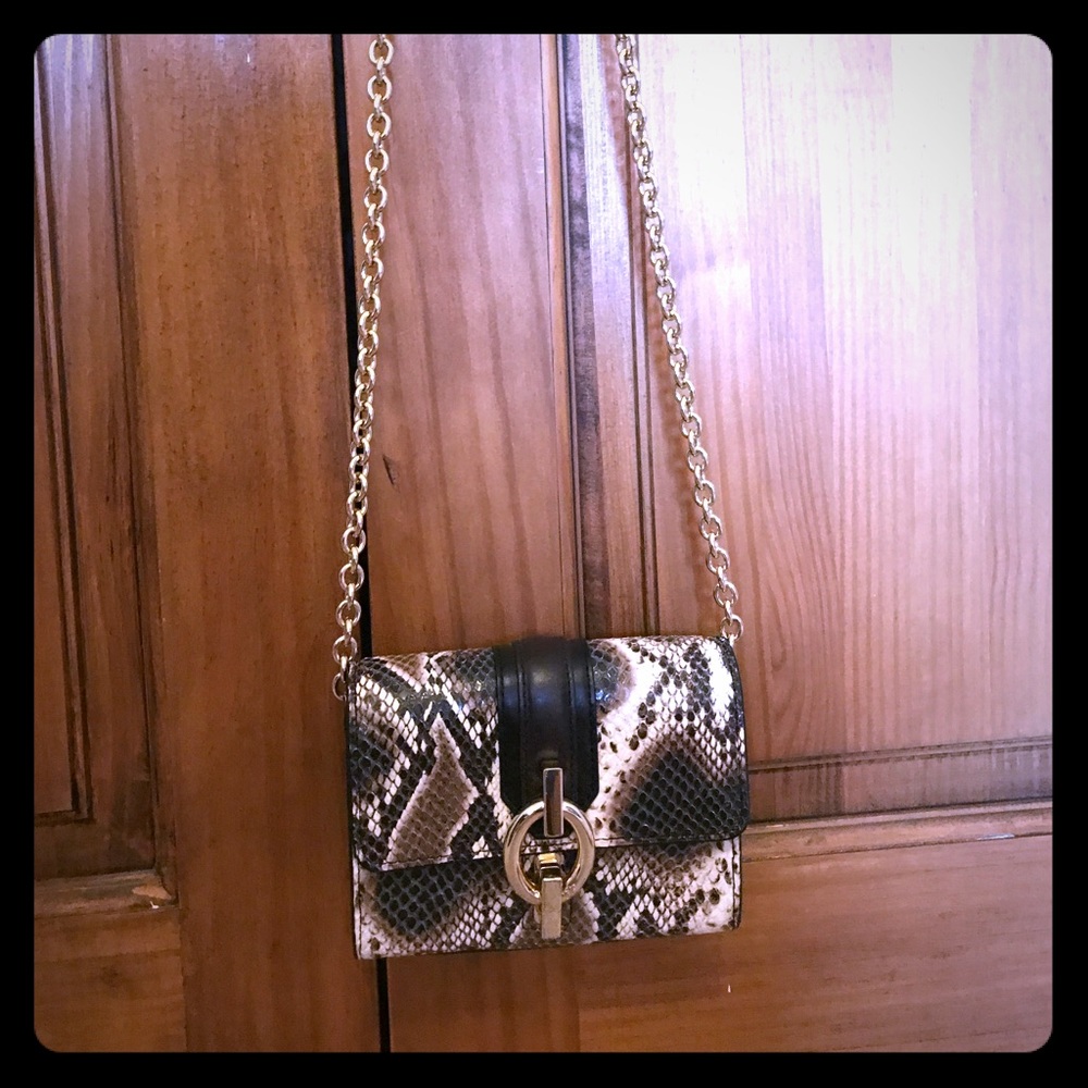 Diane von Furstenberg chain-link python bag