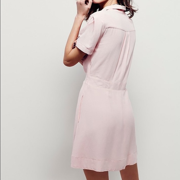 Free people dream chaser mini shirt dress size 2 - Picture 2 of 4