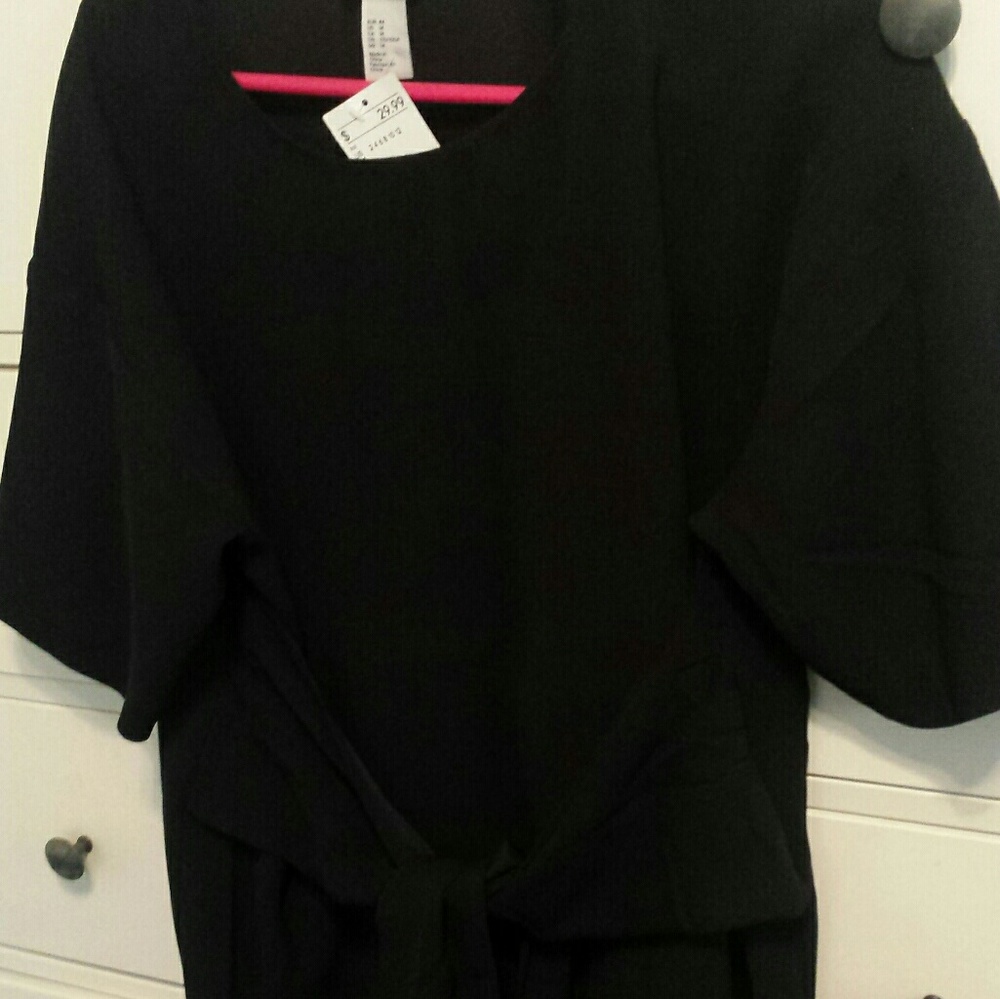 black h&m dress