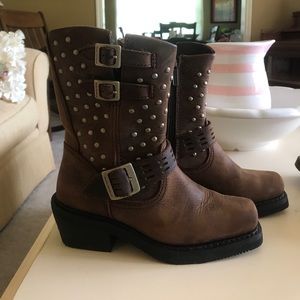 Harley Davidson ladies boots brown size 5