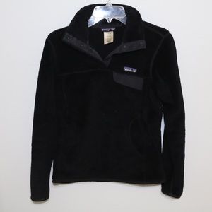 Women's Patagonia Black Re-Tool Snap-T Pullover