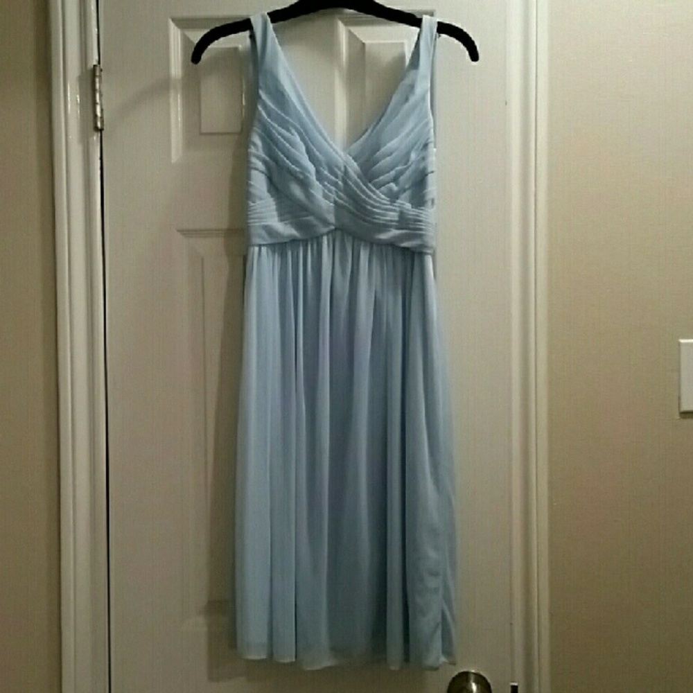 Light blue bridesmaid dress