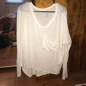 White baggy top