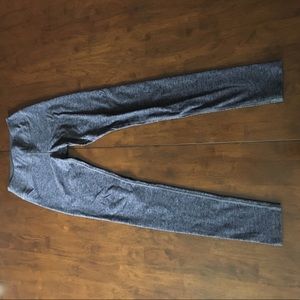 Spacedye long legging in black steel