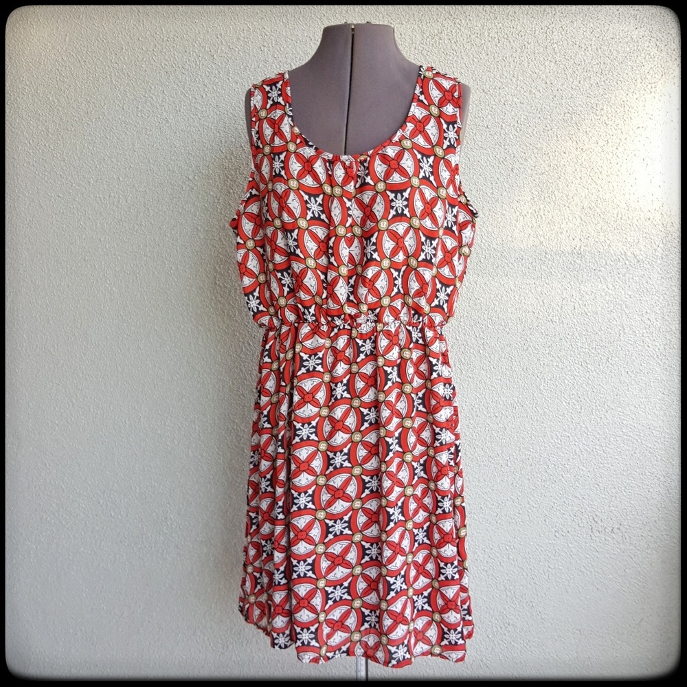 Multicolor sleeveless dress NWT