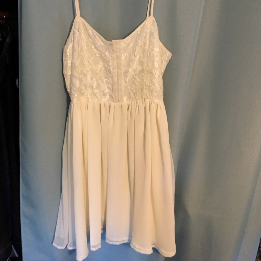 White lace dress from Forever 21