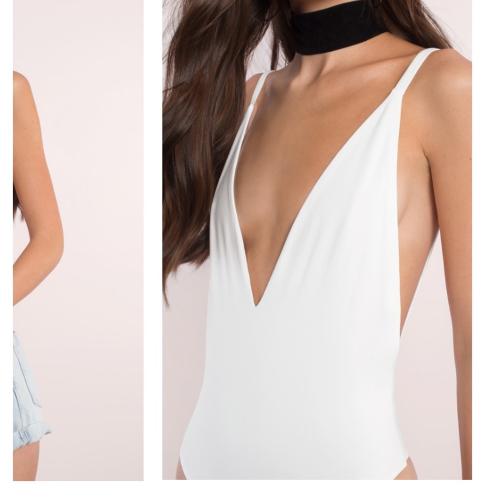 White bodysuit from Tobi
