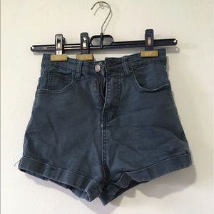 Dark wash High Waisted denim shorts