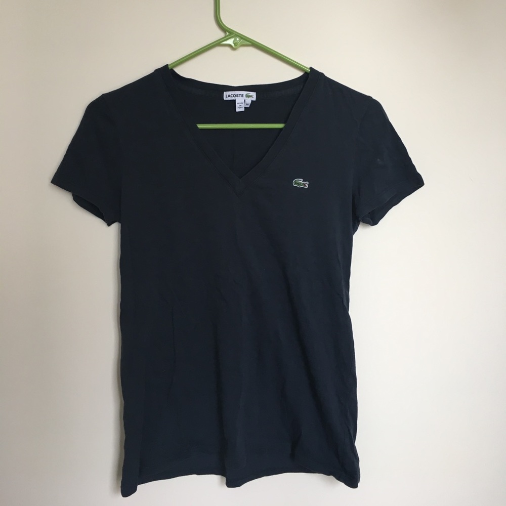Lacoste blue v-neck