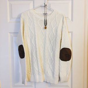 Cozy Knit Swearer w/ Elbow Patches