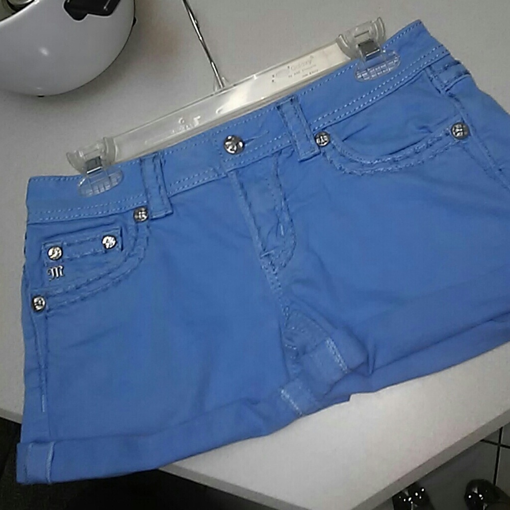 Blue Miss Me Shorts
