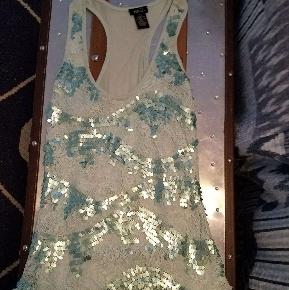 Sequin Tank Top