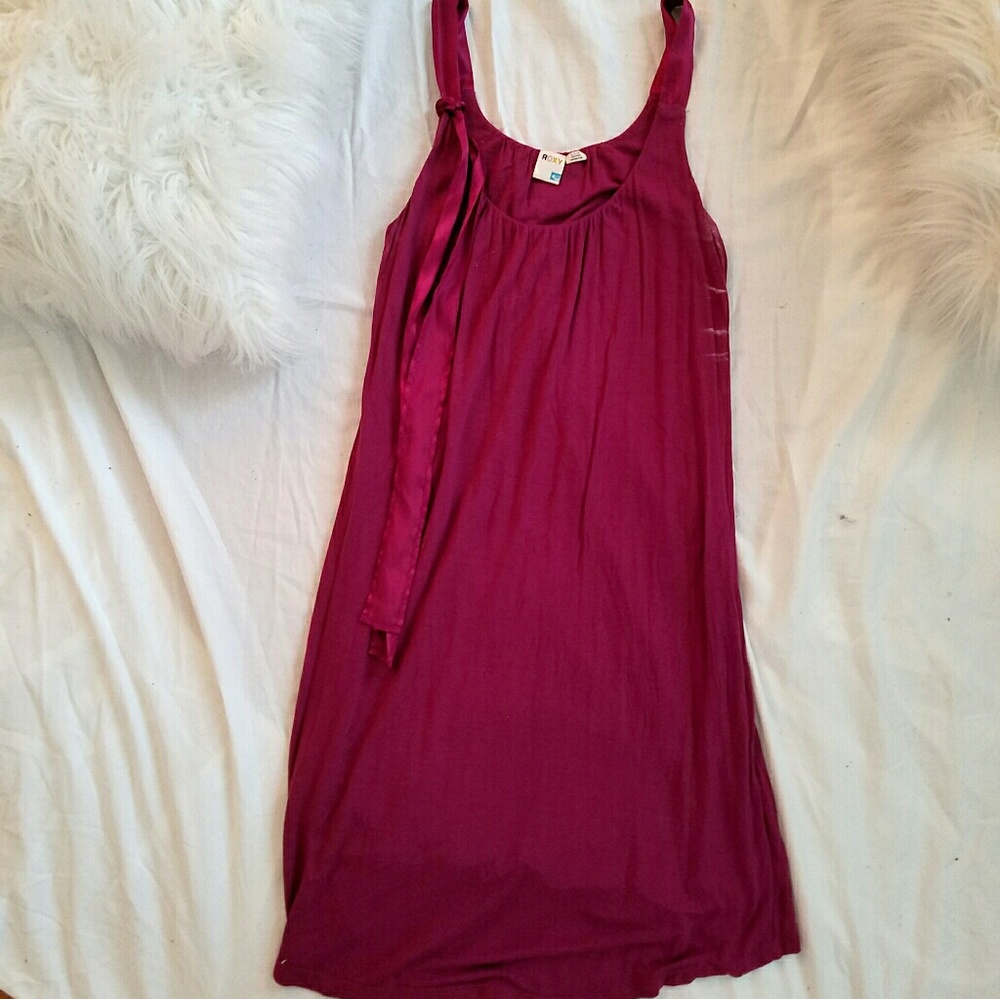 Roxy dress with silk ribbon straps and bow