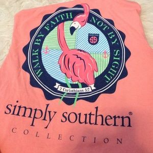 Flamingo Coral Tee Seersucker