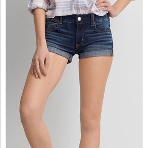 High-rise super stretchy jean shorties