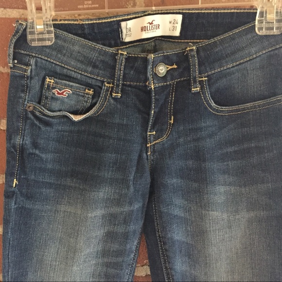 Hollister, dark/medium wash jeans. - Picture 2 of 3