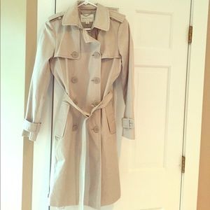 Banana Republic Light Khaki Trench Size Sm