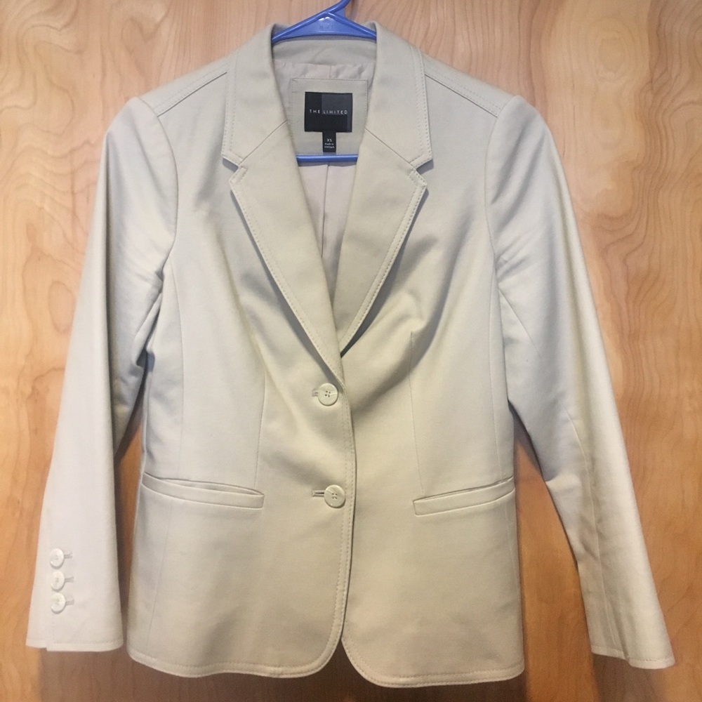 Tan suit jacket