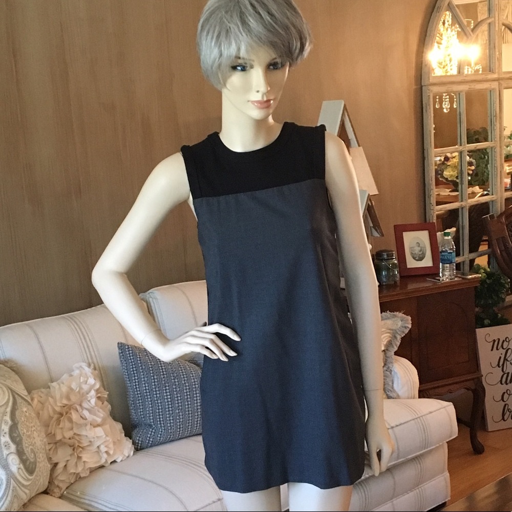 Grey and Black size 4 mini dress